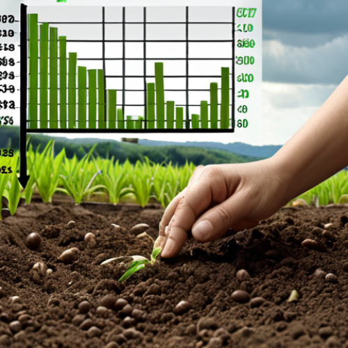 Home 4 **Image Prompt:** A person calmly planting seeds in fertile soil, with a diverse landscape of financial charts and symbols subtly depicted in the background. The overall mood is peaceful and focused, highlighting the steady, long-term nature of dollar-cost averaging.