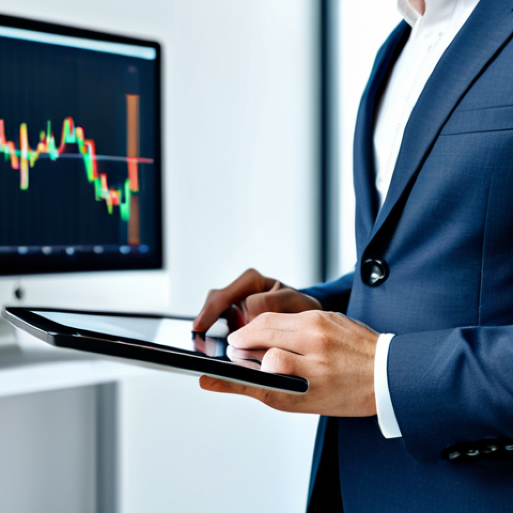 A professional financial analyst, fully clothed in a modest business suit, intently studying a digital whitepaper on a sleek tablet. The setting is a modern, well-lit office with abstract, subtle blockchain data visualizations in the blurred background. The analyst has a focused, thoughtful expression. Appropriate attire, professional dress, safe for work, appropriate content, perfect anatomy, correct proportions, natural pose, well-formed hands, proper finger count, natural body proportions, high quality professional photography.